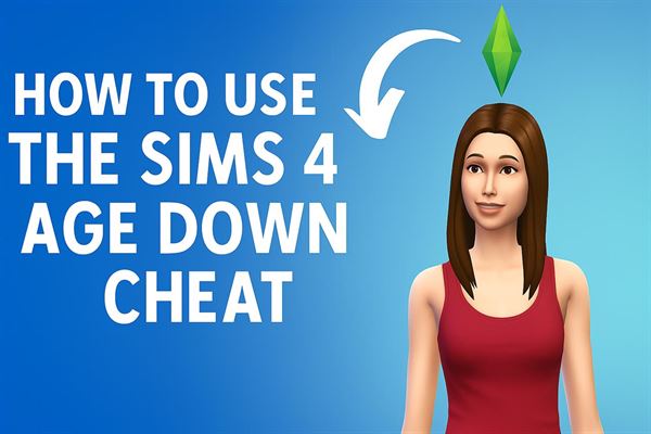 How to use the sims 4 age down cheat
